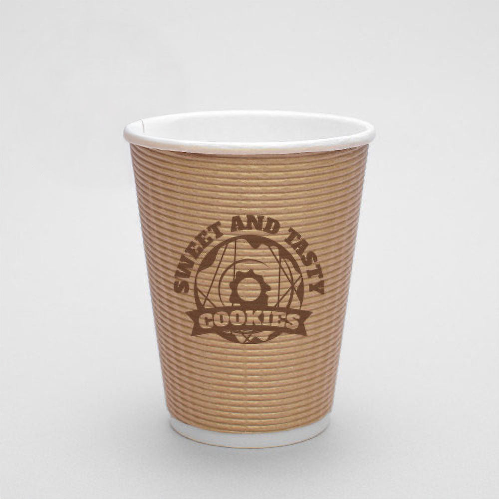 Custom Embossed Kraft Paper Cups