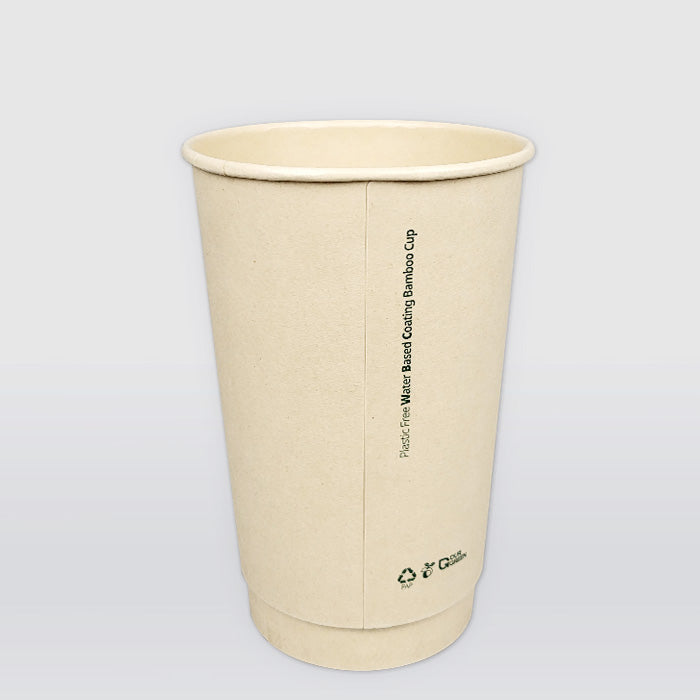 Double Wall Bamboo Paper Cups (Water-based coated)