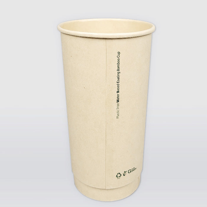 Double Wall Bamboo Paper Cups (Water-based coated)