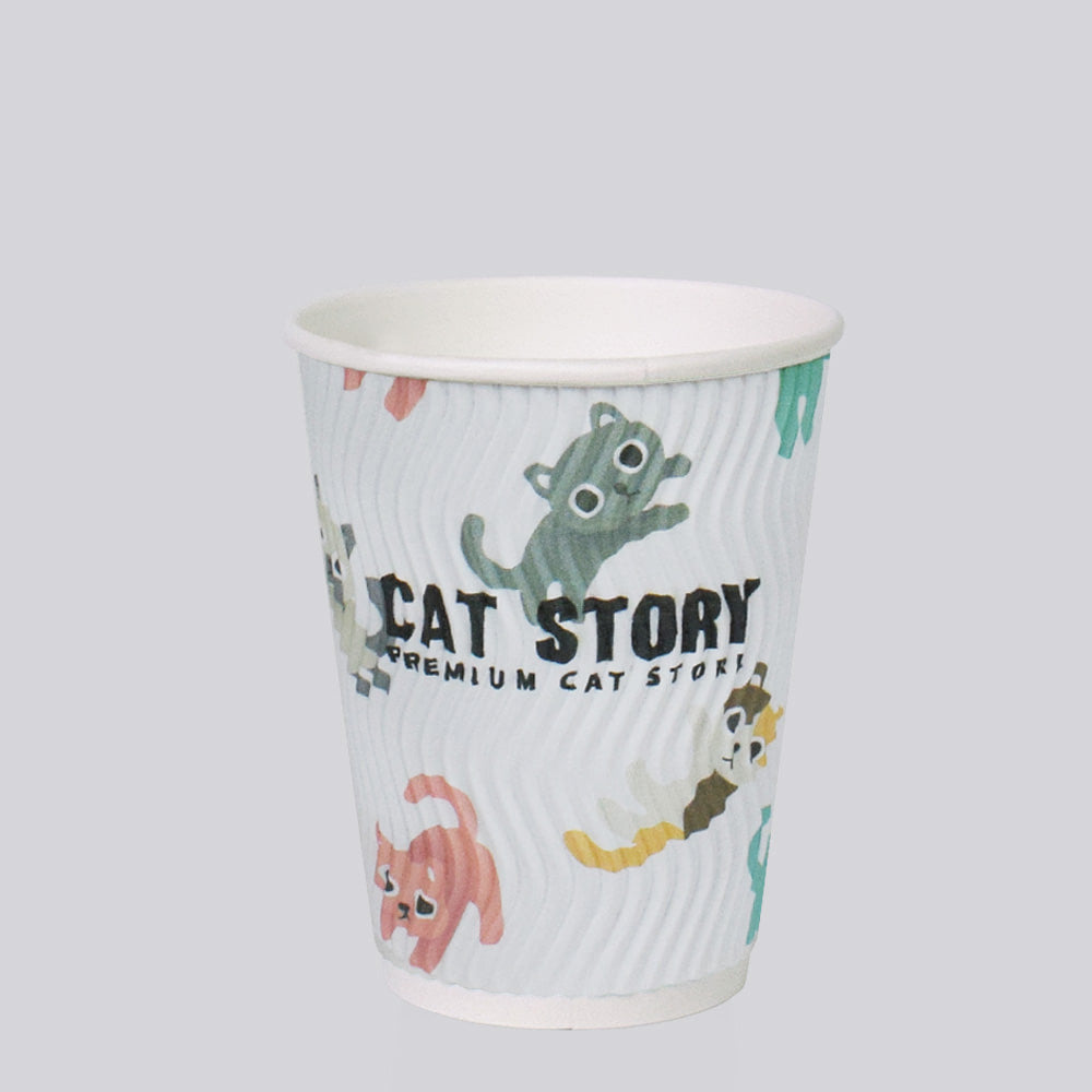 Custom Ripple Paper Cups (Low MOQ)