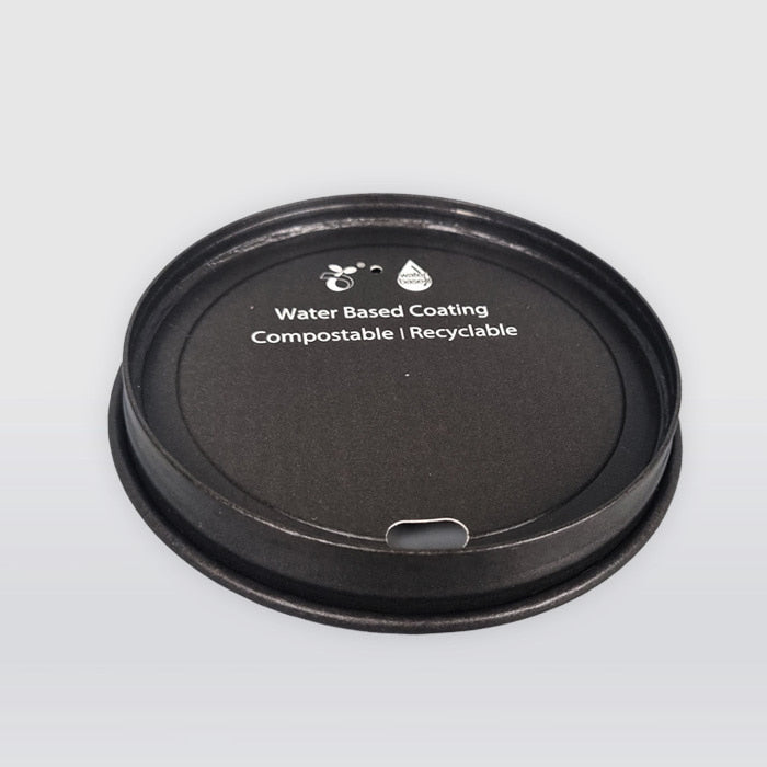 Lids – Paper Cold Cups  Water-based Black